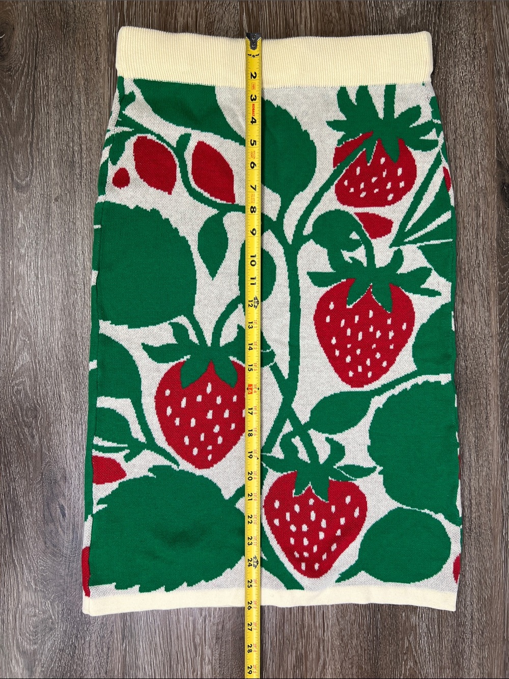 OXKNIT Retro Strawberry Knit Tank & Midi Skirt Set NWT Size Large - Picture 12 of 12